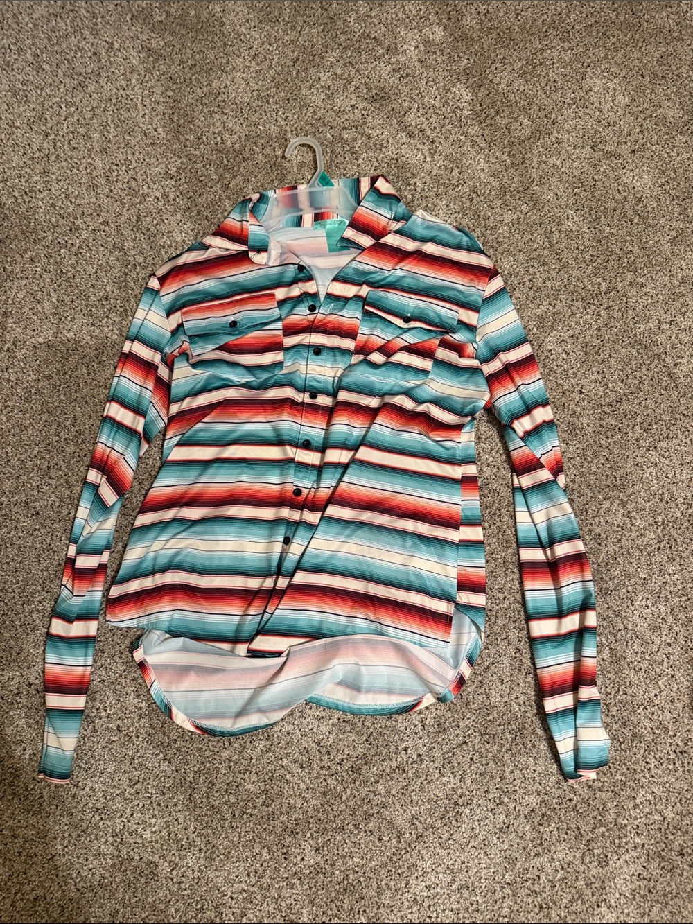 Women's Striped Button Down